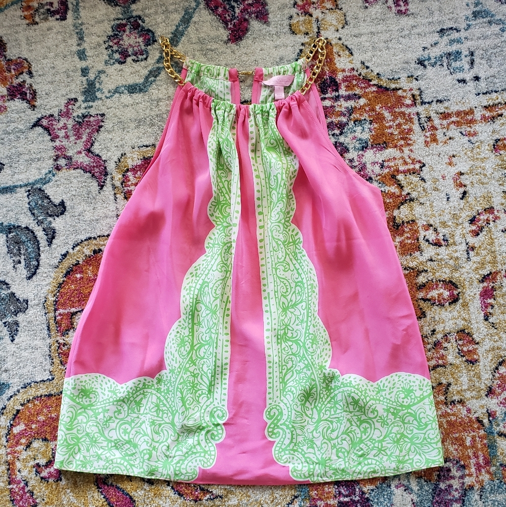 Lily Pulitzer flowy silk top
